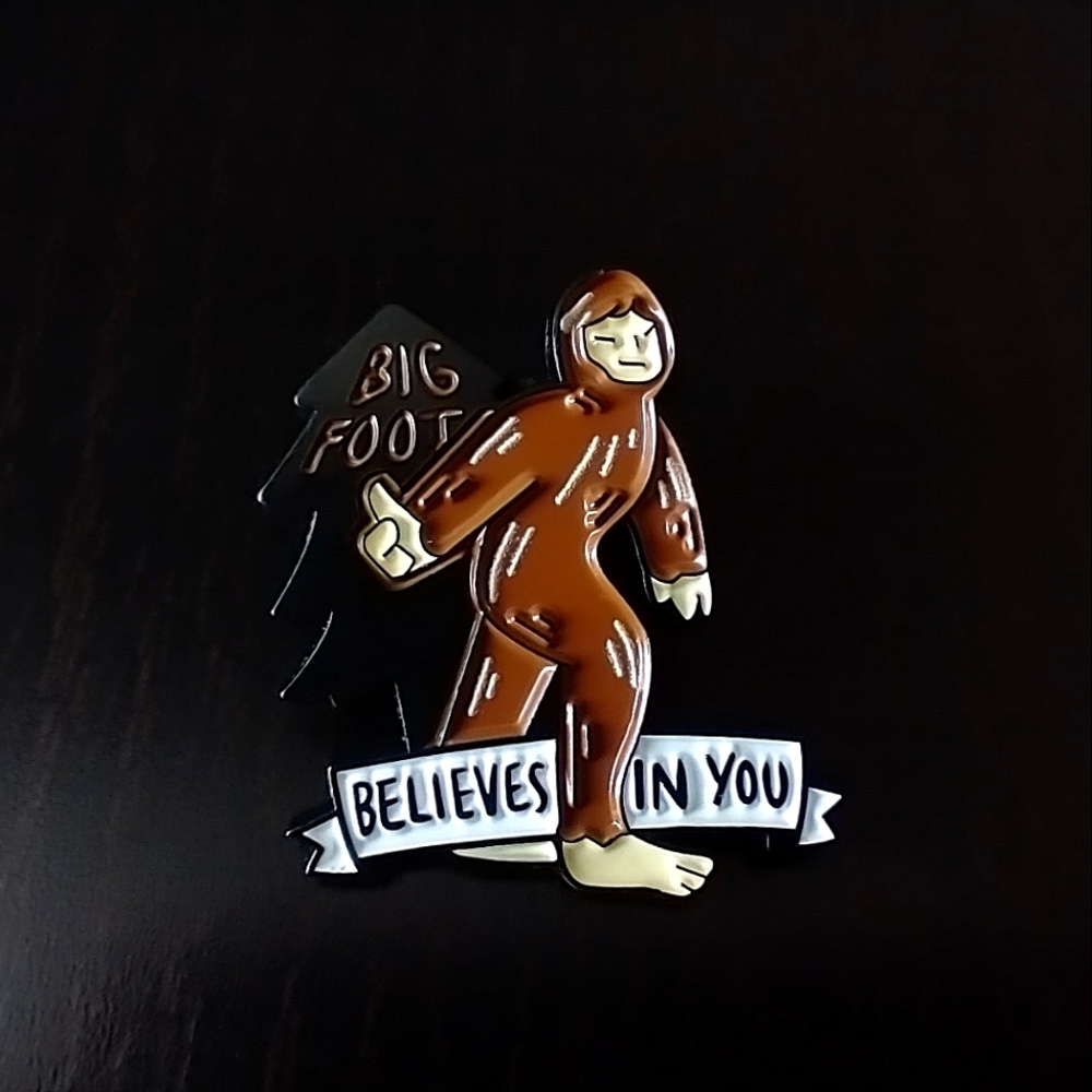 🧁 3/$30 Bigfoot Believes In You Enamel Pin NEW